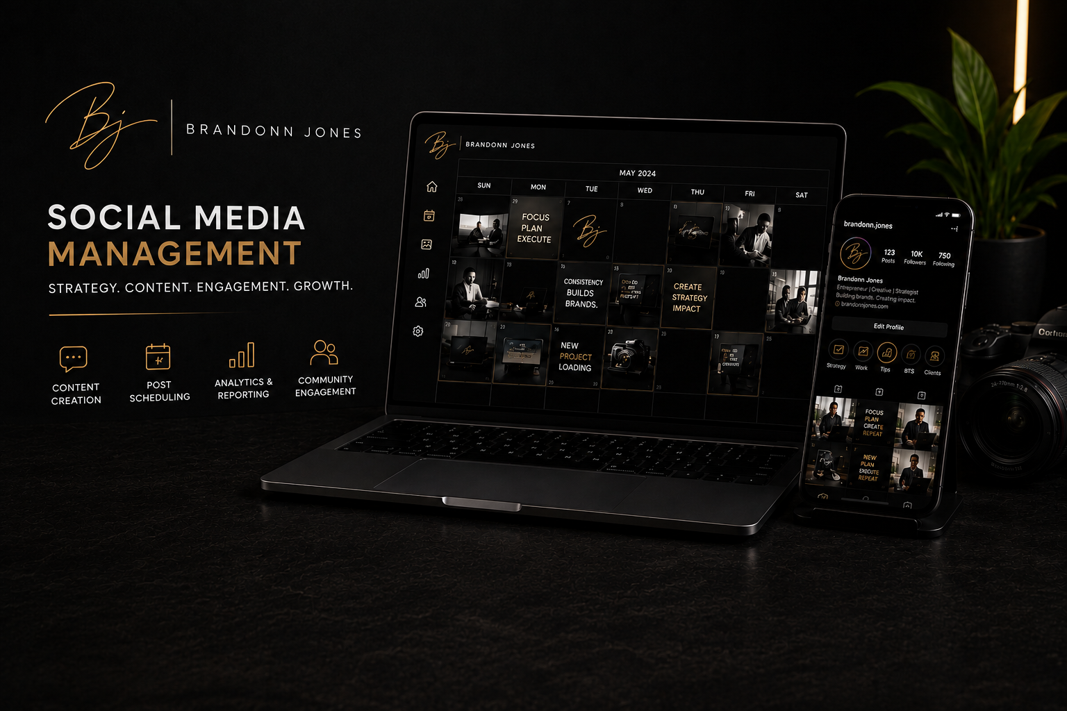 Social media management services